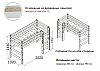 Кровать-чердак Соня с прямой лестницей - вариант 5 (2 варианта цвета) фабрика МебельГрад, фото 2