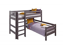 Угловая кровать Соня с прямой лестницей - вариант 7 лаванда (2 варианта цвета) фабрика МебельГрад, фото 3