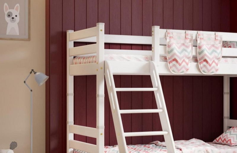 Двухъярусная кровать Соня с наклонной лестницей - вариант 10 лаванда (2 варианта цвета) фабрика МебельГрад - фото 5 - id-p158155000