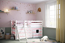 Кровать-чердак Соня низкая с наклонной лестницей  - вариант  12 (2 варианта цвета) фабрика МебельГрад, фото 3