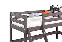 Кровать-чердак Соня низкая с наклонной лестницей  - вариант  12 (2 варианта цвета) фабрика МебельГрад, фото 2