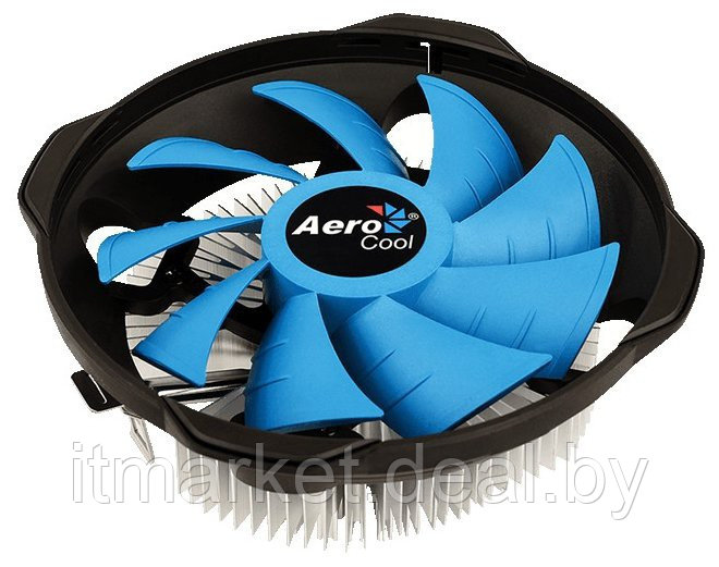 Вентилятор Aerocool BAS U-PWM (SocAll, 1000-2000rpm, 29.9 - 59.8cfm, 14.8-26.3dB, 4pin, 110W) - фото 2 - id-p214884838