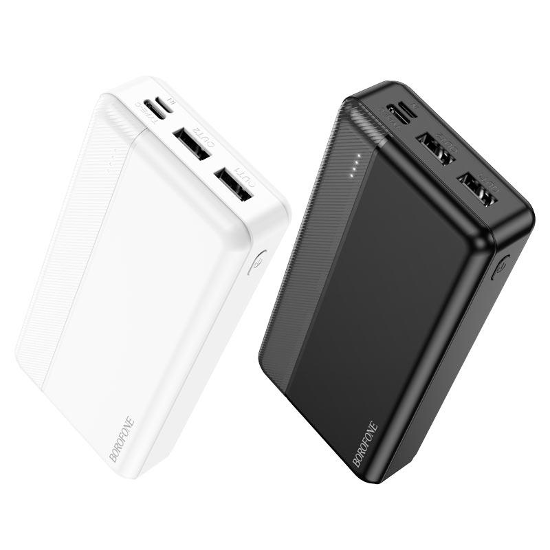 Внешний аккумулятор 20000mAh - Borofone BJ24A, 5V, 2A, 74W, 2xUSB, чёрный - фото 7 - id-p214887943