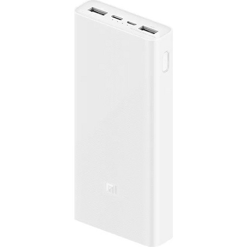 Внешний аккумулятор 20000mAh - Xiaomi Mi Power Bank 3 PLM18ZM, 5-12V, 3A, 2xUSB + Type-C, белый