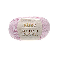 Пряжа Alize Merino Royal, Ализе Мерино Роял, турецкая, 100% шерстяная, для ручного вязания, моток 50г, 100м. (цвет 31)