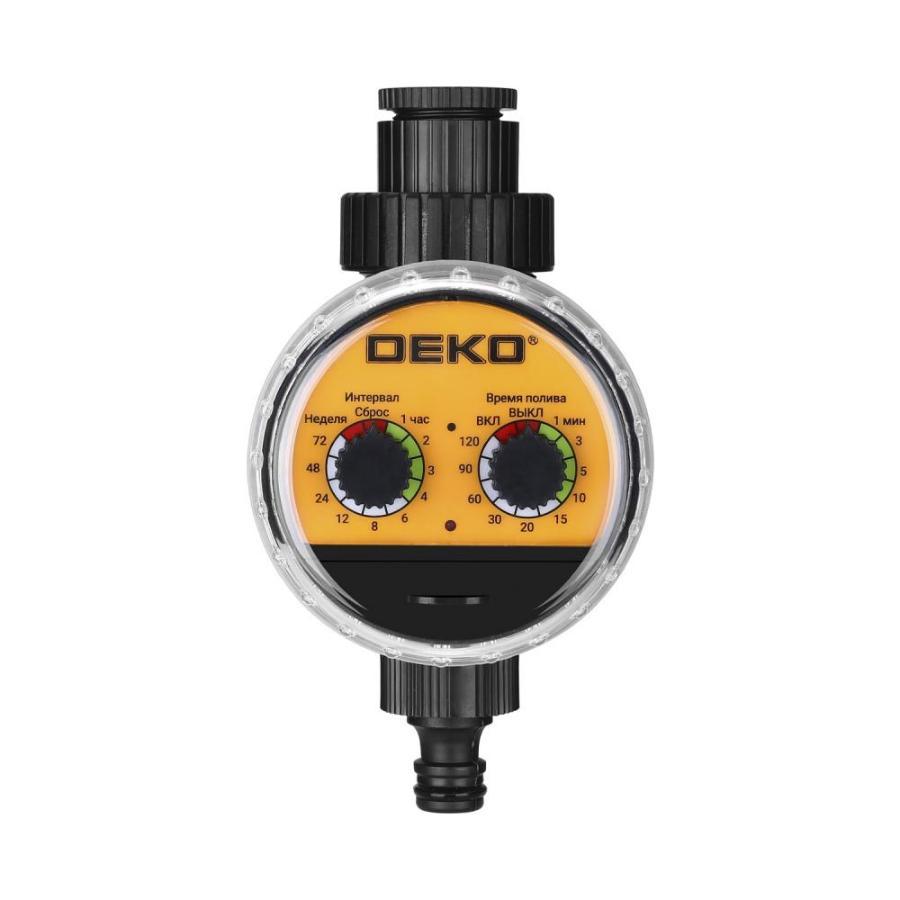 Таймер для полива электронный DEKO DKIT04 с шаровым механизмом меню на русском языке - фото 1 - id-p214891240