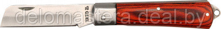 Нож складной с дер. ручкой 200мм HRC42-48 "Yato" YT-7600 - фото 1 - id-p214903892