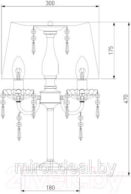 Прикроватная лампа Евросвет Allata 2045/3T - фото 7 - id-p214907422