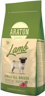 Сухой корм для собак Araton Junior Lamb / ART45638 - фото 1 - id-p214908615