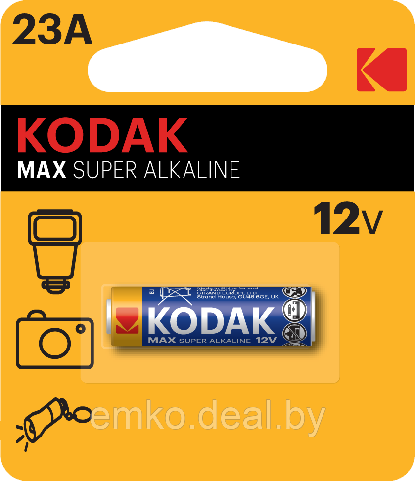 KODAK 23A-1BL MAX SUPER Alkaline [K23A-1] - фото 1 - id-p214918039