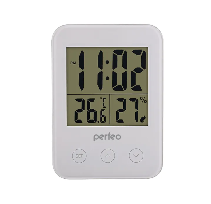 Perfeo Часы-метеостанция "Touch".время, температура, влажность. Черный / белый (PF-S681) - фото 6 - id-p214918402