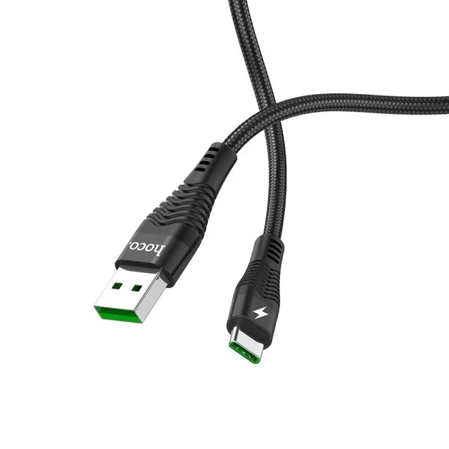 Кабель U53 5A Flash charging data cable for Type-C черный - фото 1 - id-p214921586