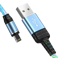 Кабель U90 Ingenious streamer charging cable for Lightning синий