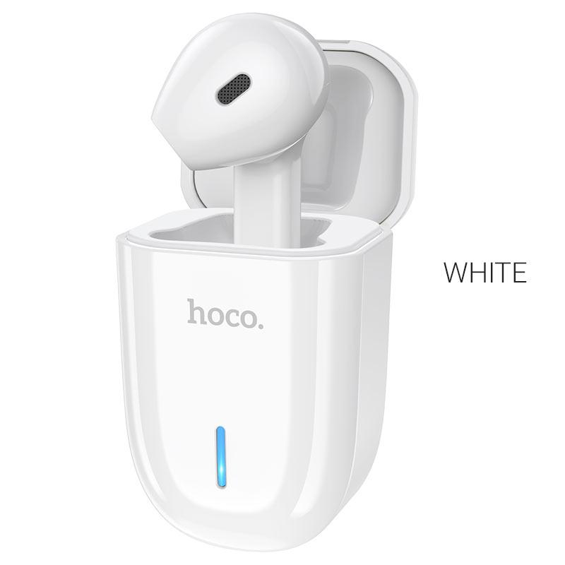Bluetooth гарнитура для мобильного телефона - HOCO E55, зарядный кейс, белая - фото 1 - id-p214922201