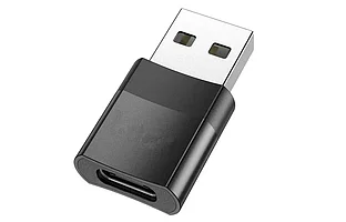 Адаптер UA17 USB Male to Type-C female USB2.0 adapter черный
