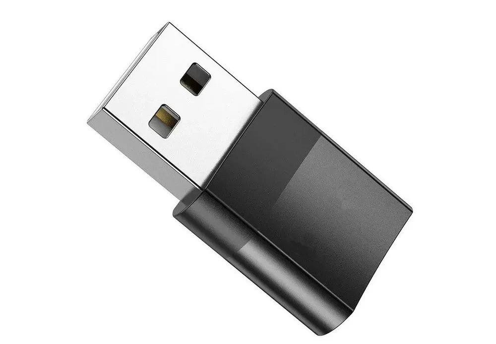 Адаптер UA17 USB Male to Type-C female USB2.0 adapter черный - фото 2 - id-p214922225
