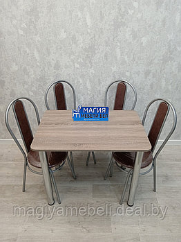 Комплект С-4: стол и 4 стула со спинкой