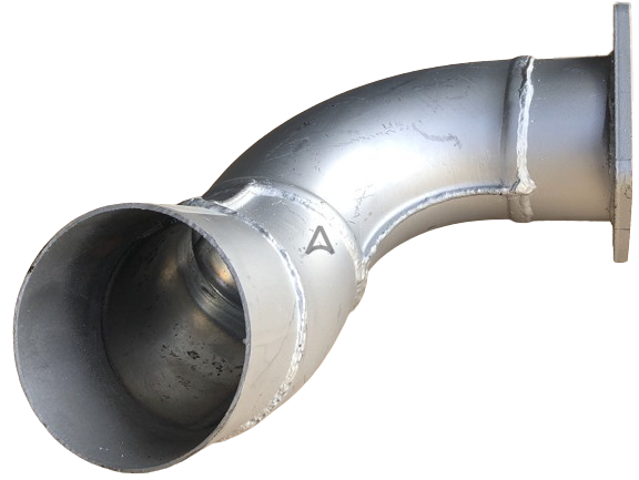 Труба выхлопная глушителя МАЗ-6430В9 (МАЗ) 6430В9-1203075 - фото 1 - id-p214922244