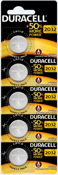Батарейки DURACELL Lithium DL2032 1x5 HSDC - фото 1 - id-p214922506