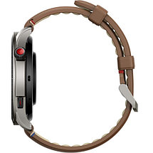 Умные часы Amazfit GTR 4 (серебристый, с коричневым кожаным ремешком), фото 2