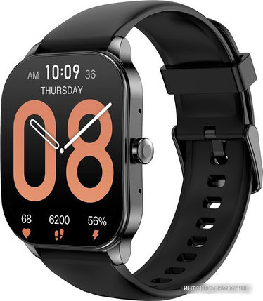 Умные часы Amazfit Pop 3S (черный, с силиконовым ремешком), фото 2