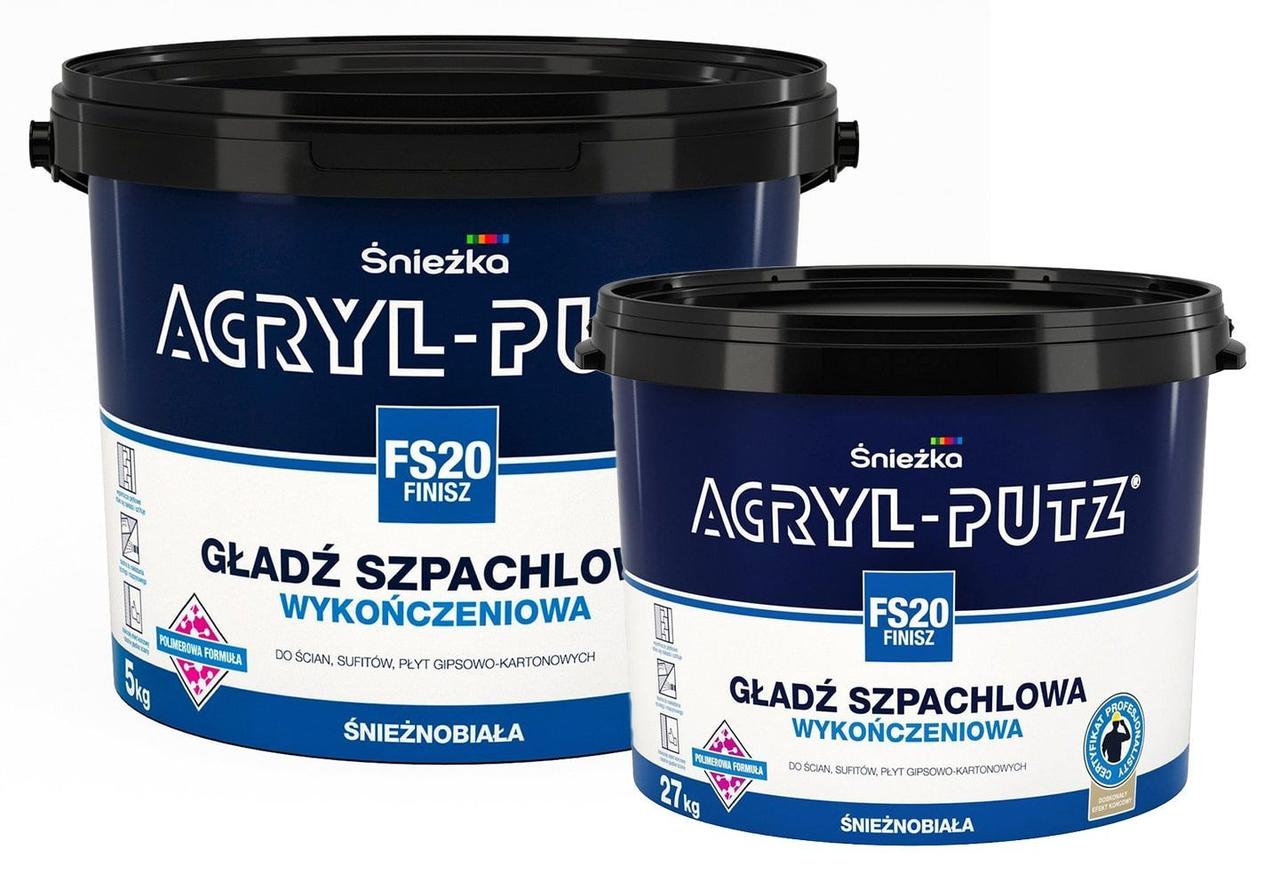 Шпатлевка Sniezka финишная Acryl Putz FS20 ведро 1.5кг, РП - фото 1 - id-p160887426