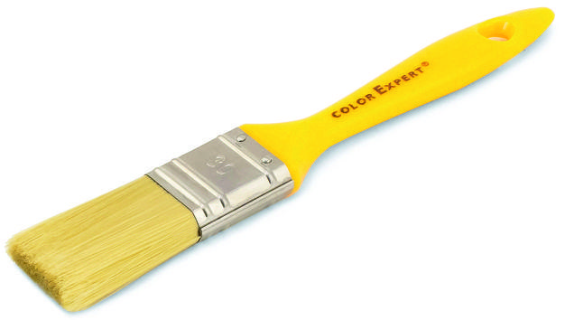 Кисть для Акрила ColorExpert 50мм толщ 14мм желтая пласт ручка, РП - фото 1 - id-p214924346