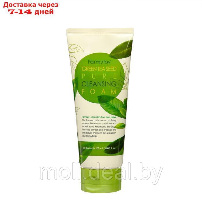 Пенка для умывания FarmStay Green Tea Seed Pure Cleansing Foam - фото 2 - id-p214516473