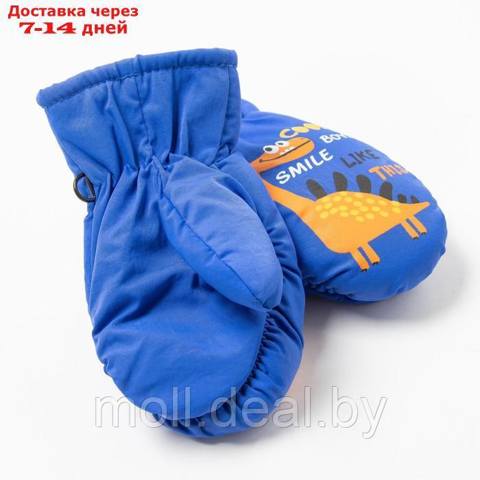 Варежки детские, цвет синий, размер 16 - фото 2 - id-p214518888