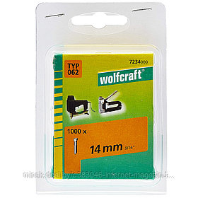 Гвозди (тип 062 / 14 мм) для степлера (1000 шт) Wolfcraft (7234000)