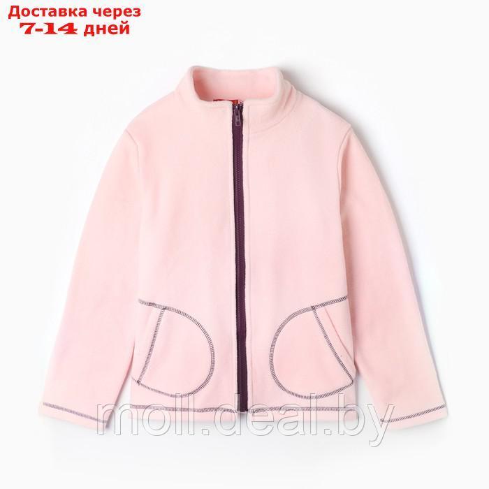 Джемпер для девочки, цвет нежно-розовый, рост 110 см - фото 1 - id-p214899591