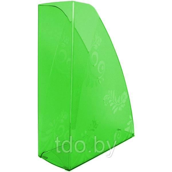 Лоток вертикальный «Цветы», зелёный прозрачный - фото 2 - id-p214926331