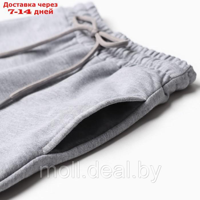 Костюм для мальчика (свитшот, брюки) А.Н3726, цвет средне-серый меланж, рост 110 - фото 4 - id-p214898627
