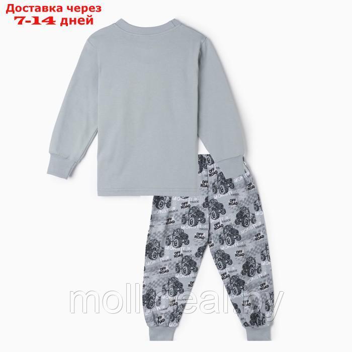 Пижама для мальчика, цвет серый, рост 104 см - фото 4 - id-p214898637