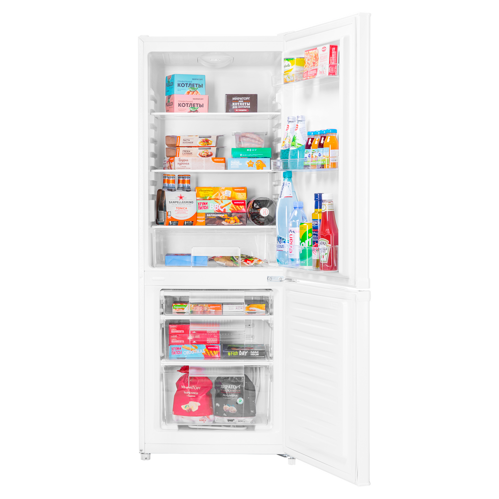 Холодильник двухкамерный MAUNFELD MFF150W - фото 2 - id-p214926390