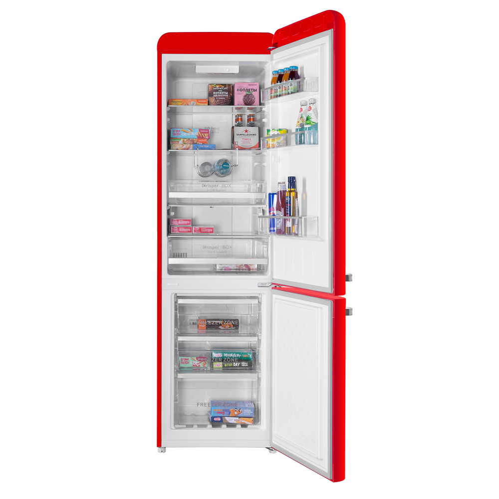 Холодильник двухкамерный MAUNFELD MFF186NFRR - фото 2 - id-p214926402