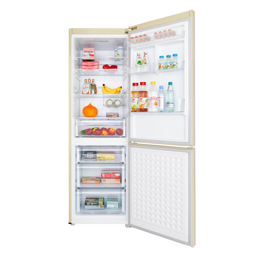Холодильник двухкамерный MAUNFELD MFF187NFBG10 - фото 2 - id-p214926403