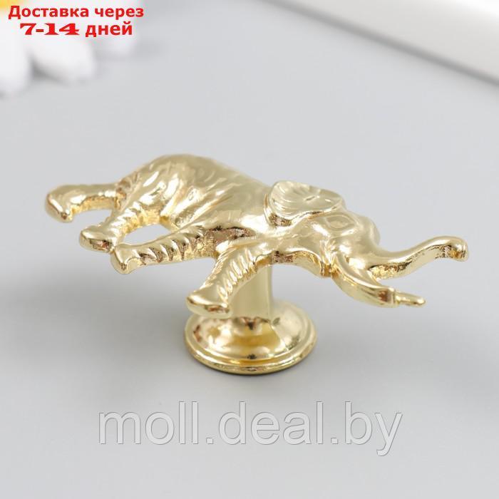 Ручка для шкатулки металл "Индийский слон" золото 3,3х5,8 см - фото 2 - id-p214902004