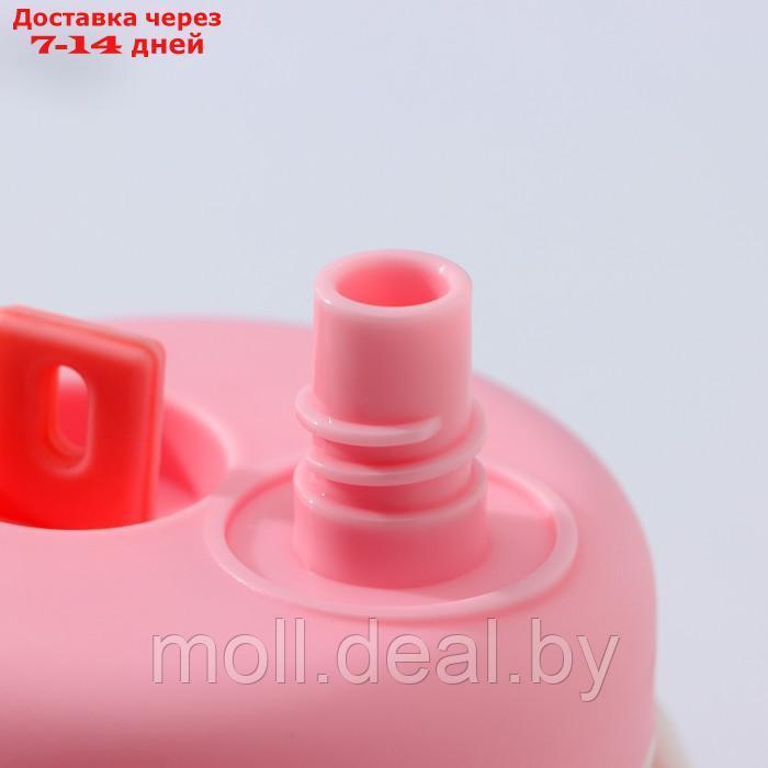 Бутылка для воды стеклянная "Бьюти", 400 мл, 8×14,5 см, цвет розовый - фото 5 - id-p214897698