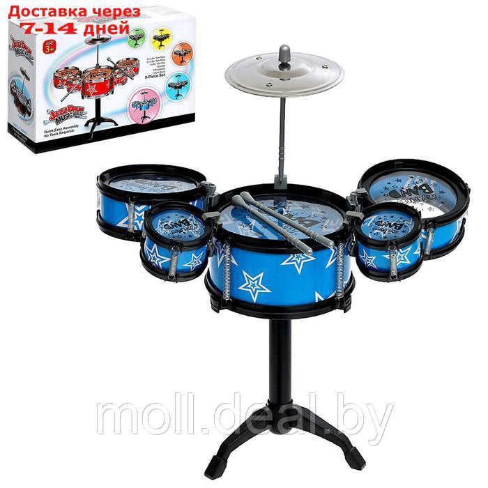 Барабанная установка "Звезда", 5 барабанов, 2 палочки, 1 тарелка - фото 1 - id-p214899747