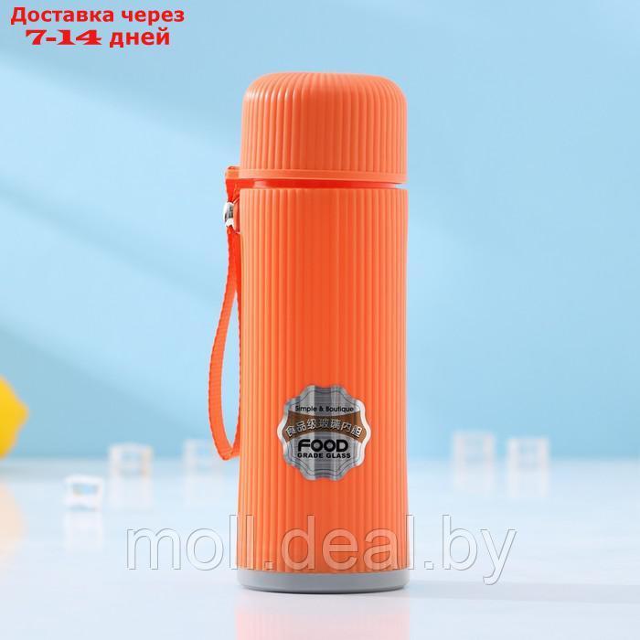 Бутылка для воды стеклянная "Успех", 500 мл, 7,2×21 см, цвет оранжевый - фото 8 - id-p214897700