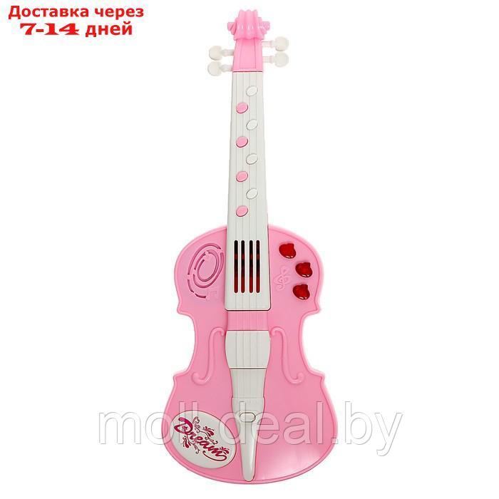 Игрушка музыкальная "Скрипка", световые и звуковые эффекты, цвет розовый - фото 5 - id-p214899777