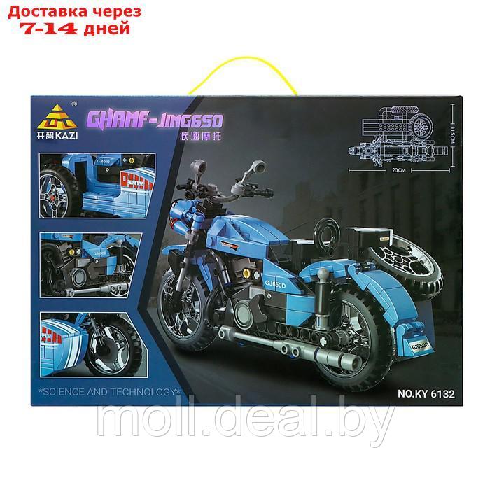 Конструктор Мото "Мотоцикл с коляской", 361 деталь - фото 5 - id-p214899784
