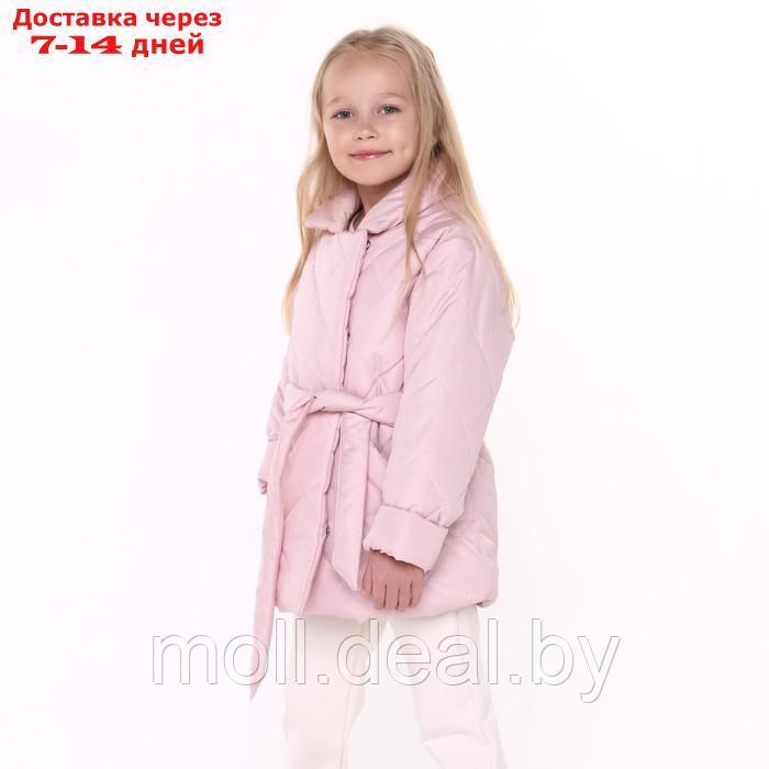 Куртка детская стеганая, цвет пудра, рост 98 см - фото 4 - id-p214898791