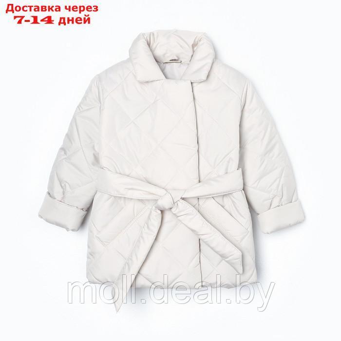 Куртка детская стеганая, цвет латте, рост 104 см - фото 7 - id-p214898792