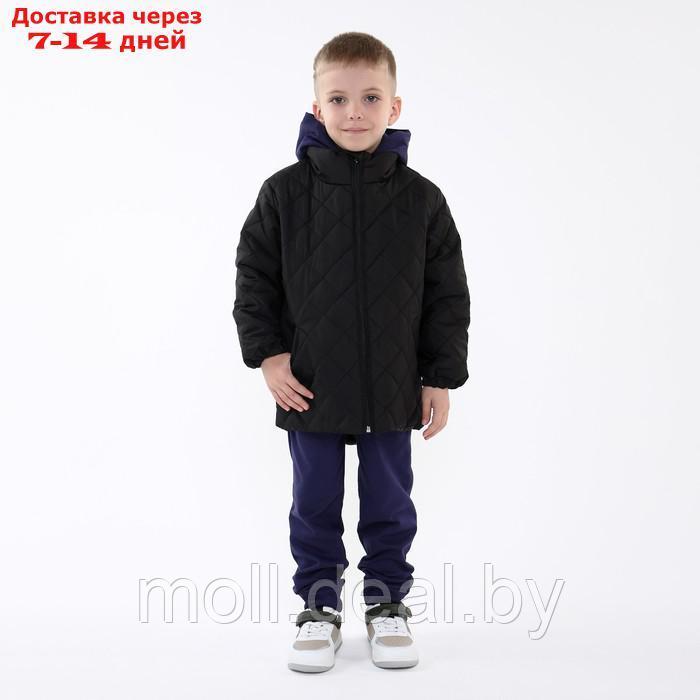 Куртка детская стеганая, цвет черный, рост 104 см - фото 2 - id-p214898796