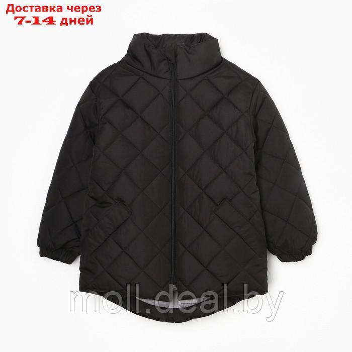 Куртка детская стеганая, цвет черный, рост 104 см - фото 5 - id-p214898796