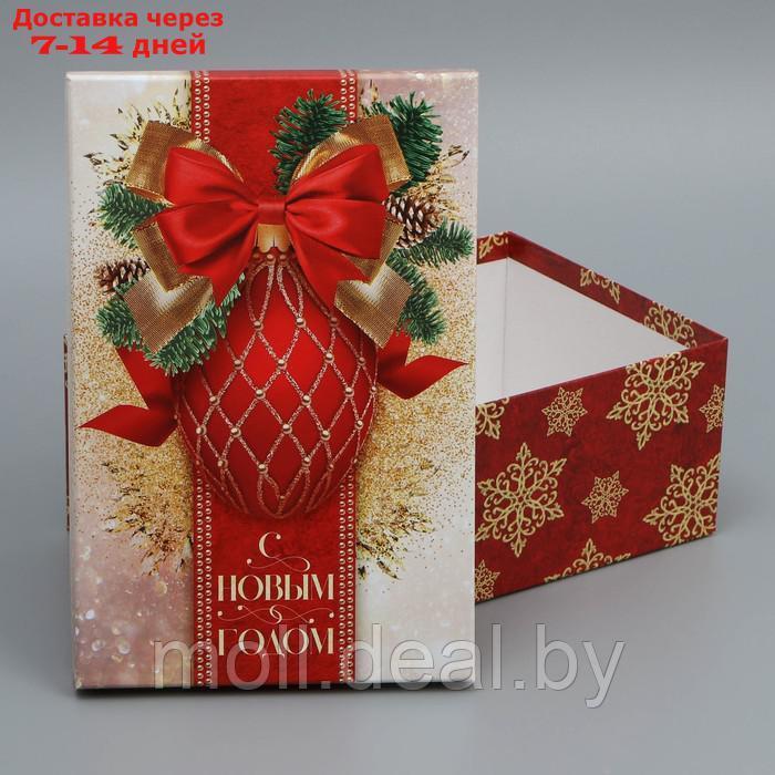 Набор подарочных коробок 3 в 1 "С новым годом, 26 × 17 × 10 32.5 × 20 × 12.5 см - фото 8 - id-p214897774