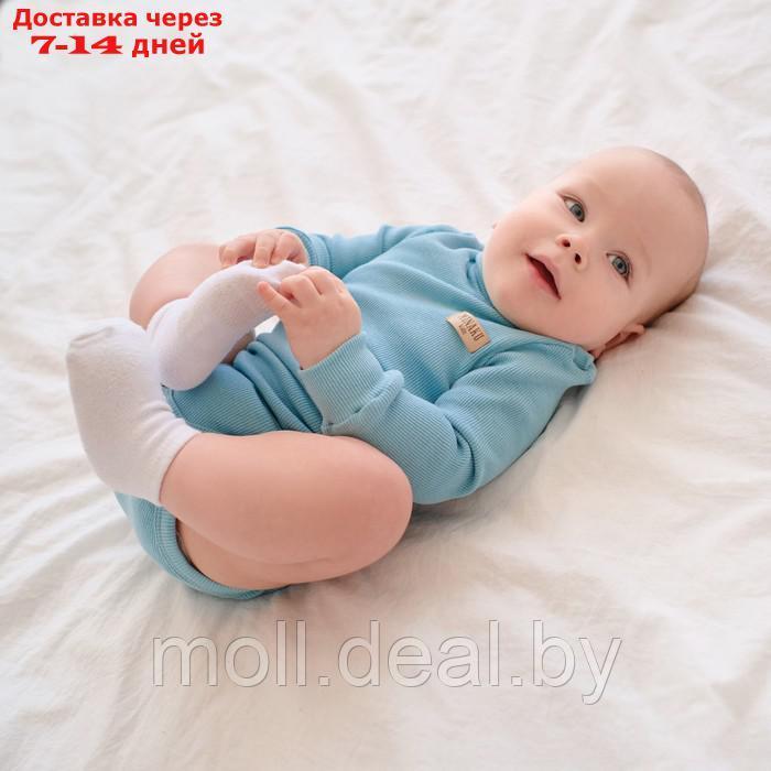 Боди-водолазка детская MINAKU, цвет бирюзовый, рост 62-68 см - фото 4 - id-p214891228