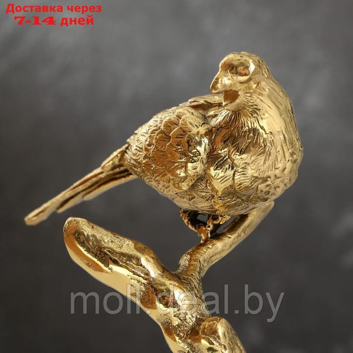 Статуэтка "Птица" мрамор, латунь 16 х 8 х 24 см - фото 3 - id-p214899868